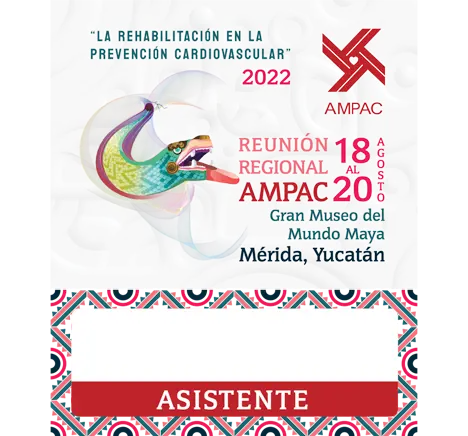 Gafete AMPAC Reunión Mérida 2022